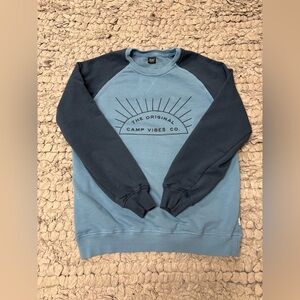 Poler Brand The Originial Camp Vibes Co. two-tone sweatshirt PDX brand